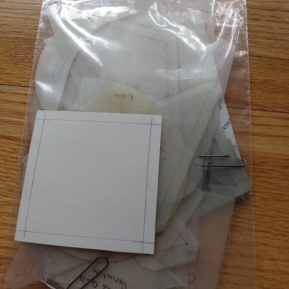 Vintage Quilt Sewing Pattern and Templates AS IS - Picture 10 of 11